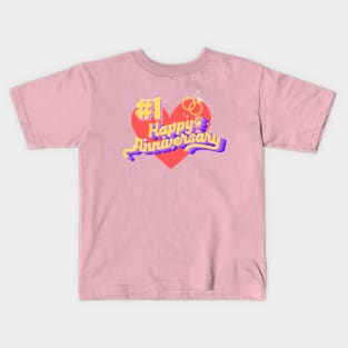 #1 Happy Anniversary Kids T-Shirt